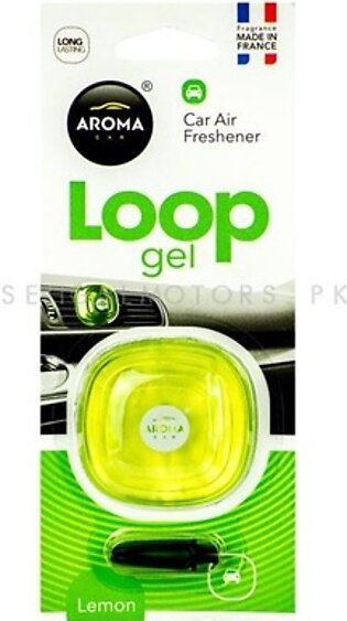 Aroma Car Air Freshener Car Perfume Fragrance Loop Gel Lemon