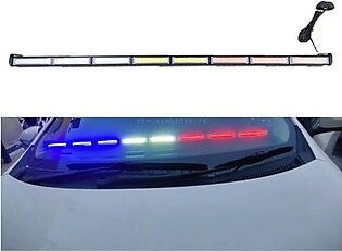 Police Red And Blue Dashboard Flasher Light 8 LED | Full  Strobe Flashers