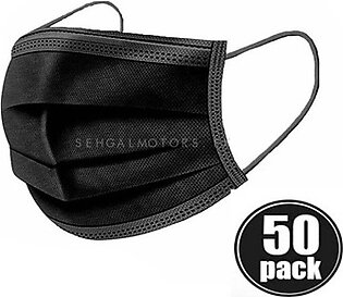 Disposable Surgical Face Mask Black Pack Of 50 | Best Surgical Face Mask | Super Surgical Face Mask
