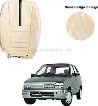 Suzuki Mehran Japanese Rexine Seat Covers Genuine Design Beige - Model 1988-2021