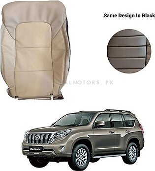 Toyota Prado Japanese Rexine Seat Covers Heat and Cold Design Black - Model 2009-2018