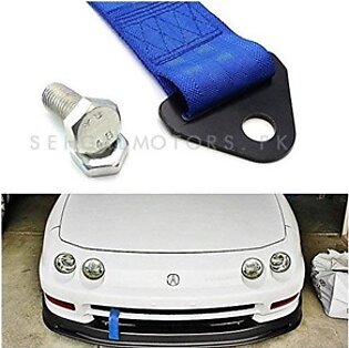 Car Front Bumper Strap Tow Hook - Blue | Towing Hook | Tow Hook Ribbon For Car | Modification Drift Decoration
