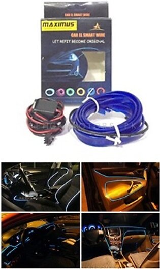 Maximus EL Glow Wire for Interior  / Dashboard LED Light  2Meters (6ft) - Blue