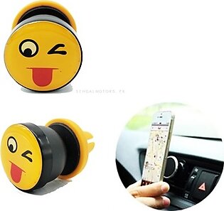 Car Air Vent Emoticon Style Magnet Mobile Holder
