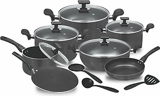 Chef Best Non-Stick Cookware Set / Kitchen Set (15 Pcs) - 330 Black