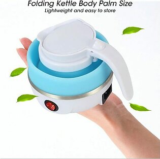 Majestic Chef Foldable And Portable Teapot Water Heater Electric Kettle For Travel And Home Tea Pot Water Kettle Silica Gel Fast Water Boiling 600 Ml