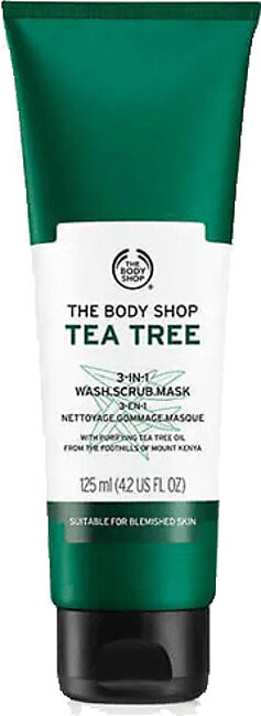 The Body Shop Tea Tree 3-In-1 Wash Scrub Mask 125ml