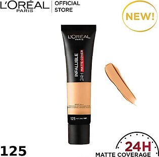 Loreal Infallible 24Hr Matte Cover Foundation – 125 Natural Rose