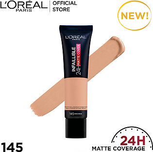 Loreal Infallible 24Hr Matte Cover Foundation – 145 Rose Beige