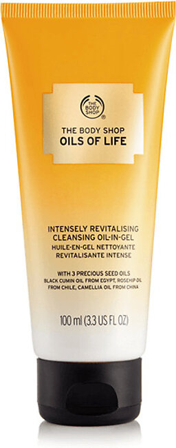 The Body Shop Oils Of Life Intensely Revitalising Cleansing Oil-In-Gel 100ml