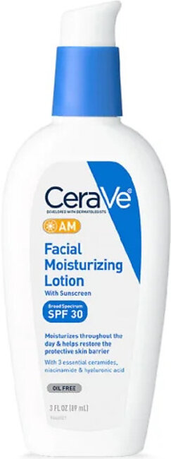 Cerave Facial Moisturizing Lotion With Sunscreen Spf 30 Oil Free (Am) 89Ml