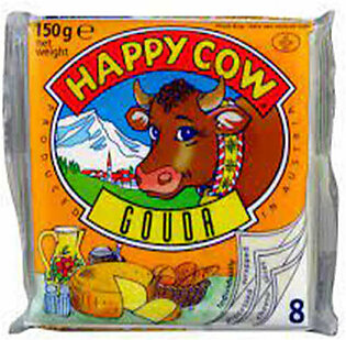 Happy Cow  Gouda Cheese Slice 150G