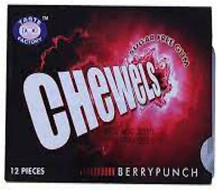 Taste Factory Berry Punch Chewels Sugar Free Gum 12s