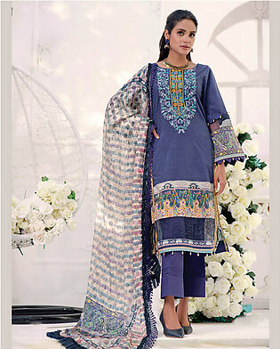 Coco Digital Embroided Cambric By Al-Zohaib - D-9