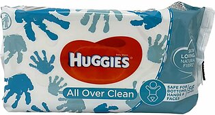 Huggies Baby Wipes All Over Clean 56Pcs - Natural Fibres