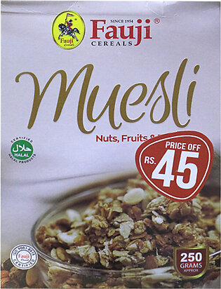 Fauji Muesli Nuts, Fruit & Flakes 250gm