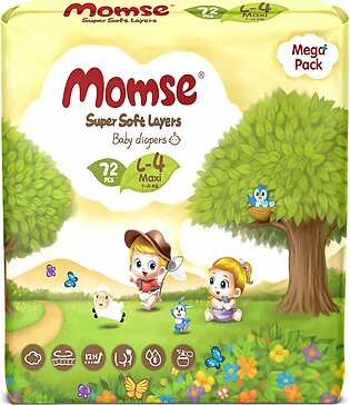 Momse Diapers Mega Pack 4 72s