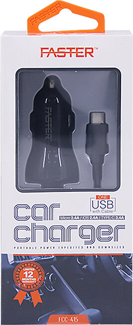Faster Car Charger TYPE C - FCC415
