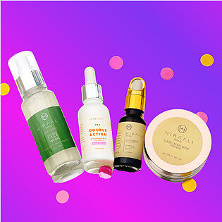 Includes:Aloe Therapy Facewash With Lactic AcidClear Expert SerumClear Expert MaskDouble Action Serum For Acne breakouts & Acne scars • Reduces acne• Removes acne scars• Provides hydration• Provides a natural glow  Suitable for: Oily/Combination/Dry skin ☀️ AM Routine: • Wash face with Aloe-therapy facewash • Apply 2-3 drops of...