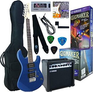 The Yamaha ERG121 elecrtic guitar, combined with a Yamaha GA15 amplifier, guitar bag, Yamaha guitar tuner, spare strings, guitar lead, guitar strap, string winder and plectra results in an all-in-one guitar package at great value.

Ideal for beginners, the ERG121 guitar is both easy to play and versatile. The solid body, quality tonewoods, superior craftmanship and 3 pickups results in guitar tone and sound range that belies its pricepoint.
The classic double-cutaway design, 5-way pickup selector and tremolo bridge give the guitar the extra flexibility and scope to cover all playing styles and genres.
