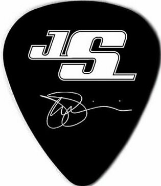 Joe Satriani Signature Picks are made of premium celluloid and are available in white with black printing or black with silver printing.