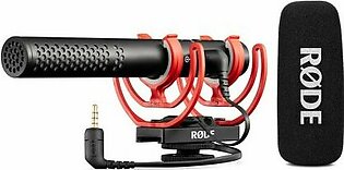 Supercardioid Shotgun Condenser Mic Optimized for Camcorder Use with Rycote Lyre Shockmount System, Built-in Rechargeable Lithium-ion Battery, Annular Line Tube Technology, and USB Compatibility