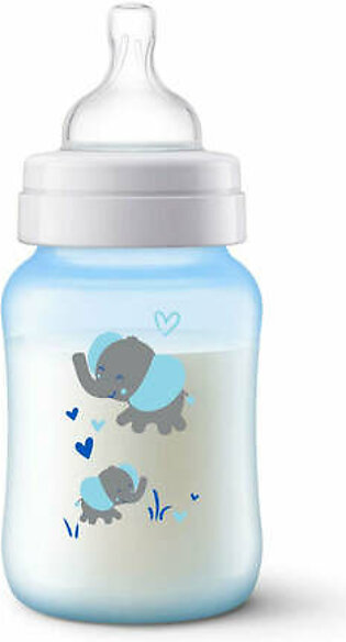 philips avent - anti-colic bottle pp 260ml pk1 elephant