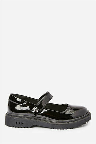 Next Black Shinny Shoes for Girls