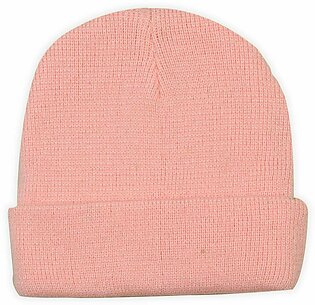 Woolen Baby Cap Pink Color