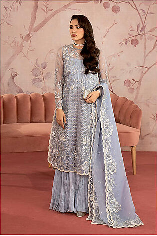 SCARLET BLUE-2PC EMBROIDERED LUXURY PRET