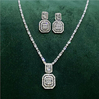 Pastels | Necklace | Diamond cut style Necklace & Earrings set