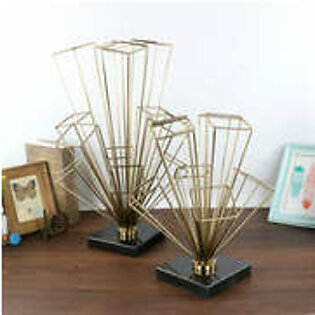 Abstract Electroplated Gold Décor Set