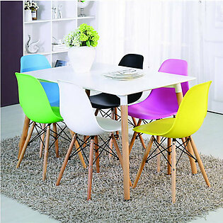 DWS 6 Chairs Rectangular Dining Table Set ( Multi Colour...