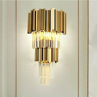 Crystal Luxury Wall Light - Diameter 9Inches / Luxury Warm...