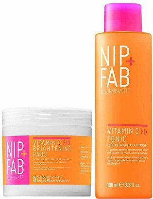 Nip + Fab Vitamin C Fix Tonic and Vitamin C Fix Brightening Pads