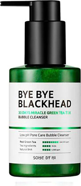 Some By Mi Bye Bye Blackhead 30 Days Miracle Green Tea Tox Bubble Cleanser