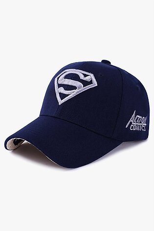 Blue Superman Embroidered Baseball Cap - W23 - MCP057R
