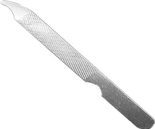 Nail filer and buffer with cuticle pin -Steel