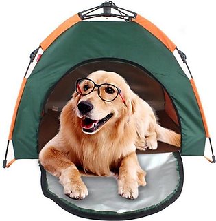 DOG/CAT TENT - WATERPROOF PET TENT HOUSE - DOG CAT PLAYING BED MAT PORTABLE FOLDING KENNEL BED FOR CAT AND DOGS