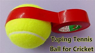 Pack Of 2 - High Quality Light Green Cricket Tennis Balls & Free Tape