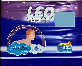 LEO Mega Size 5 Diapers - 60 Pcs