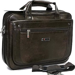 KASHIF LUGGAGE . Faux Leather Office Briefcase Men laptop Handbag Cross Body Bag