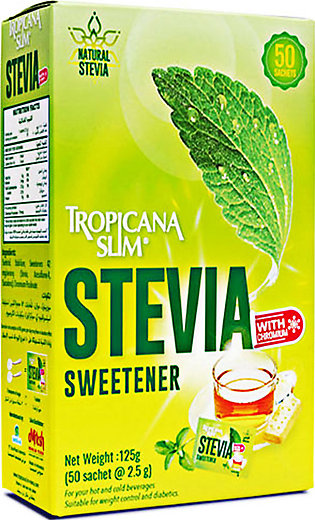 Slim Stevia Organic Natural Sweetener 50 sachets (1pack = 2tsp