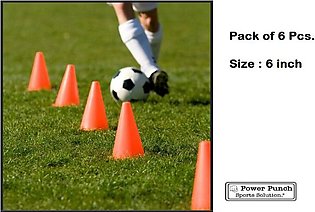 Football Training Cones Hockey training cones 6 inch training spacers Pack of 6-football maker training marking.