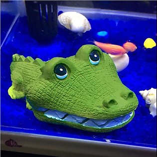 Resin Aquarium Ornaments Fish Tank Aquascaping Crocodile Pneumatic Decoration
