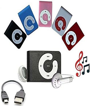 Mini Mp3 Player Support 8Gb Micro Sd Tf Card Usb Port Rechargeable Portable Clip-On Mp3 Music Player