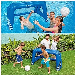 Khanaan - Intex Fun Goals Water Polo Game - 2 in 1 Use in Water and Outside of Water ( 4.6 Feet in Length  X 3 Feet in Width X 2.7 Feet in Height ), for Ages 6+