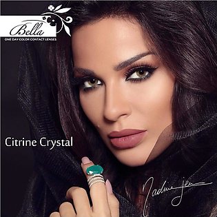 Bella Citrine Crystal One Day Color Contact Lenses (-0.50 to -4.00 Power)