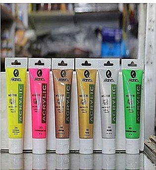 Marie's Pack of 6 Special Color Acrylic Paint Tubes 75ml
