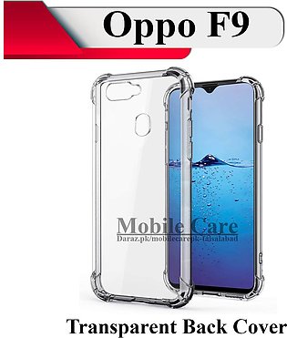 OPPO F9 Back Cover Transparent Extra Bumper Soft Crystal Clear Case For F9